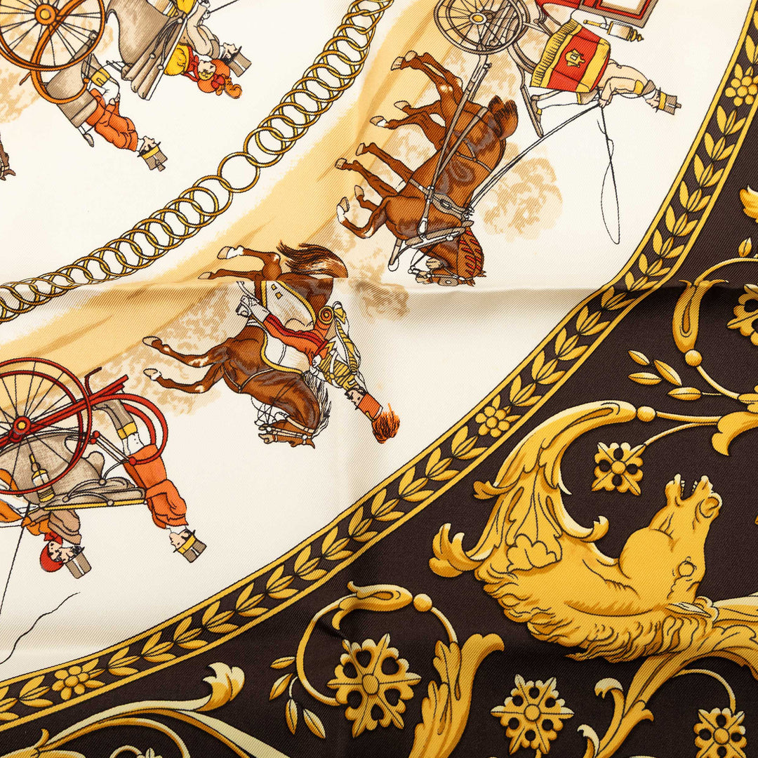 La Promenade de Longchamps Foulard 90 Marron