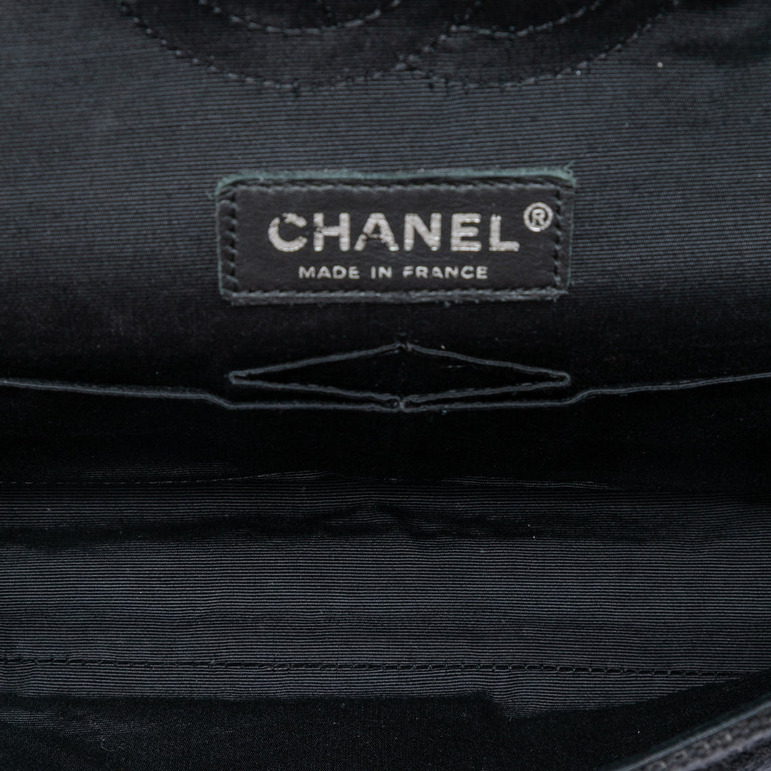 Chanel Medium Classic Tweed Sequins Double rabat