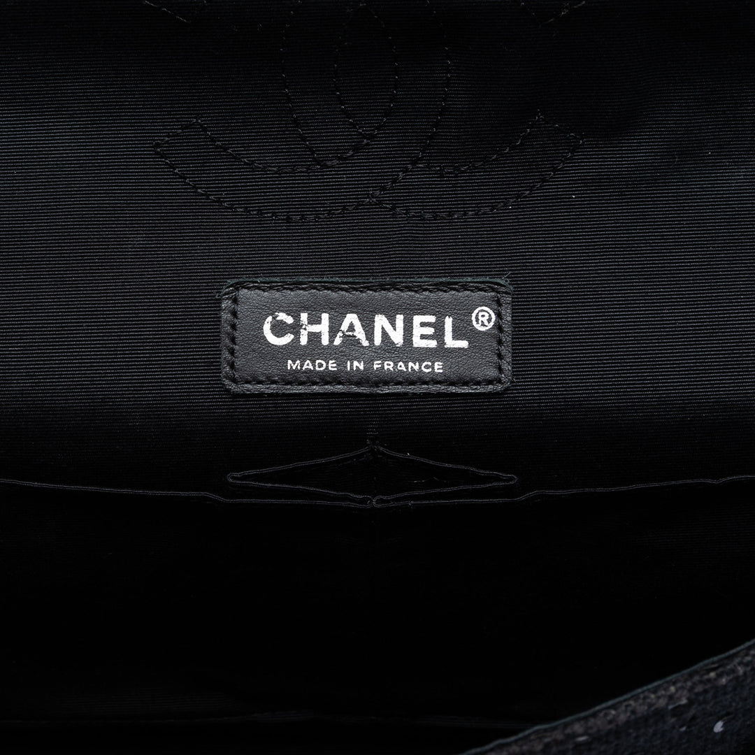 Chanel Medium Classic Tweed Sequins Double rabat