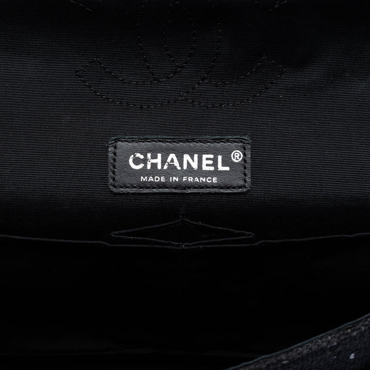 Chanel Medium Classic Tweed Sequins Double rabat