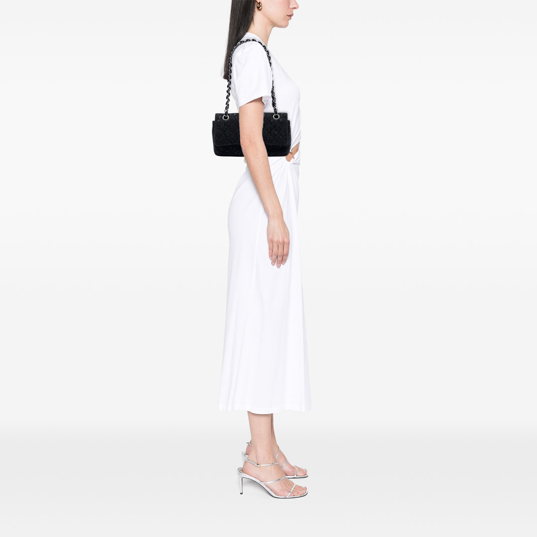 Chanel Medium Classic Tweed Sequins Double rabat