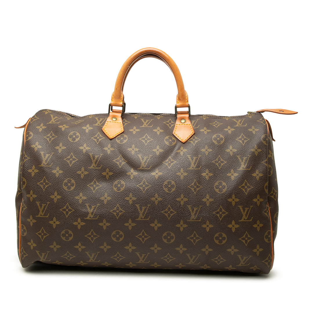 Louis Vuitton Sac à main Speedy 40 Monogram Marron – vue principale – GABY PARIS