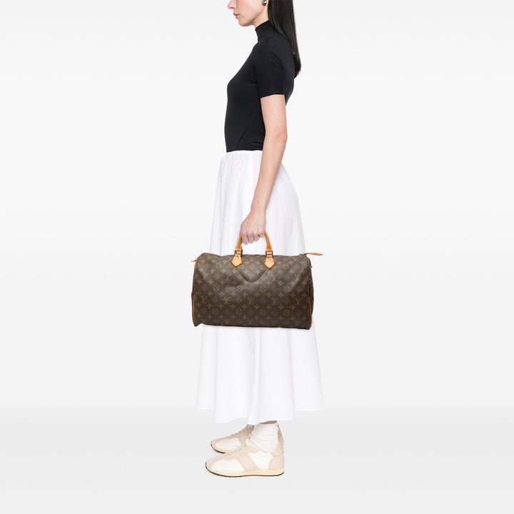 Louis Vuitton Sac à main Speedy 40 Monogram Marron – vue 8 – GABY PARIS