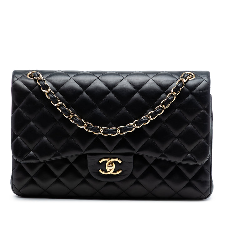 Chanel Jumbo Classic Cuir d’agneau Double rabat