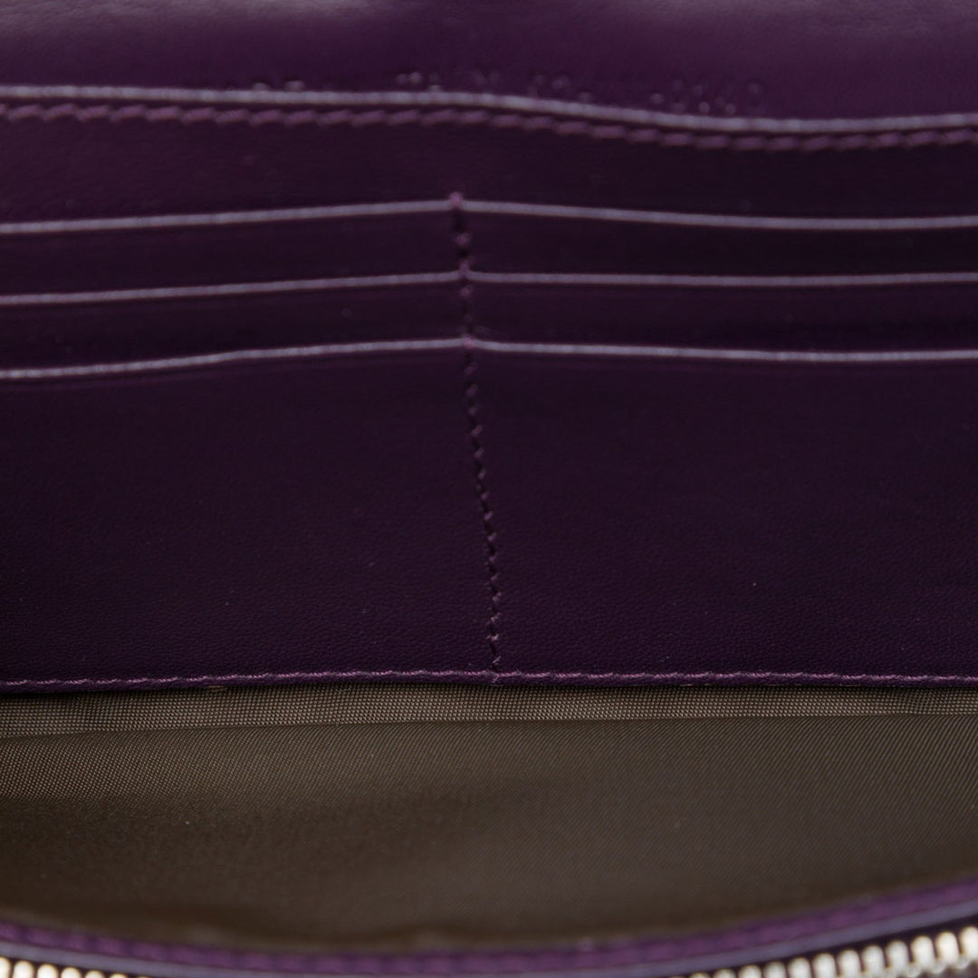Cannage Lady Dior Wallet on Chain Violet