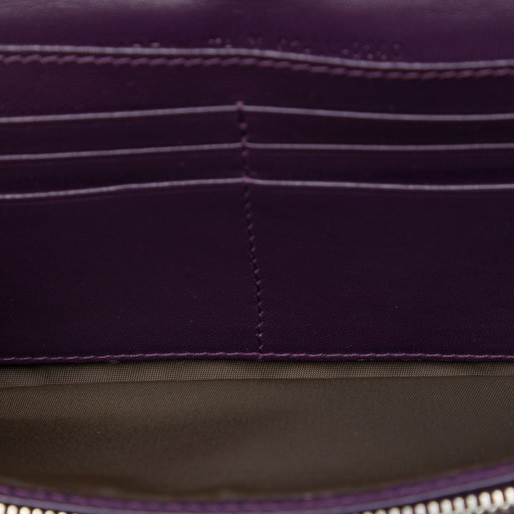 Cannage Lady Dior Wallet on Chain Violet