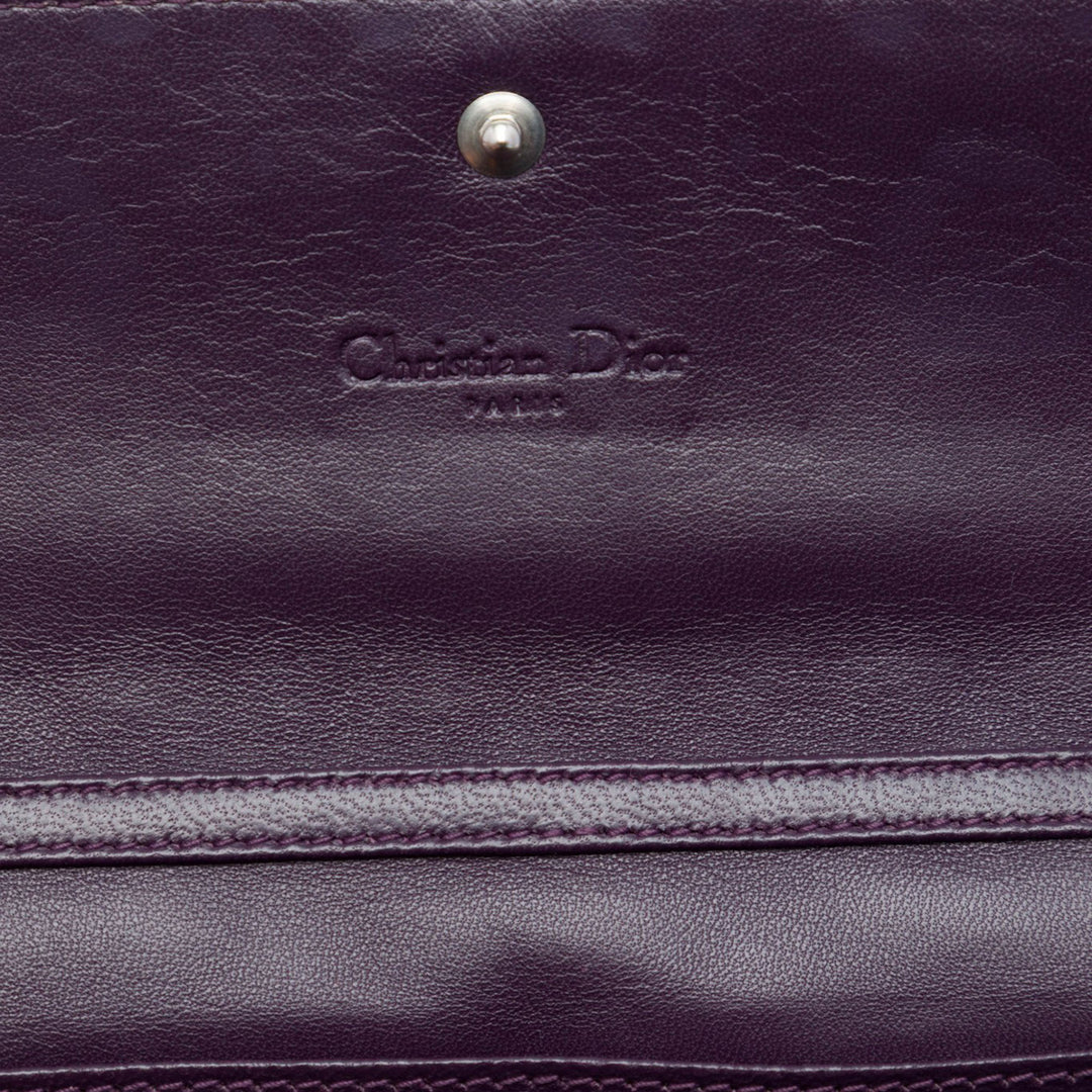 Cannage Lady Dior Wallet on Chain Violet