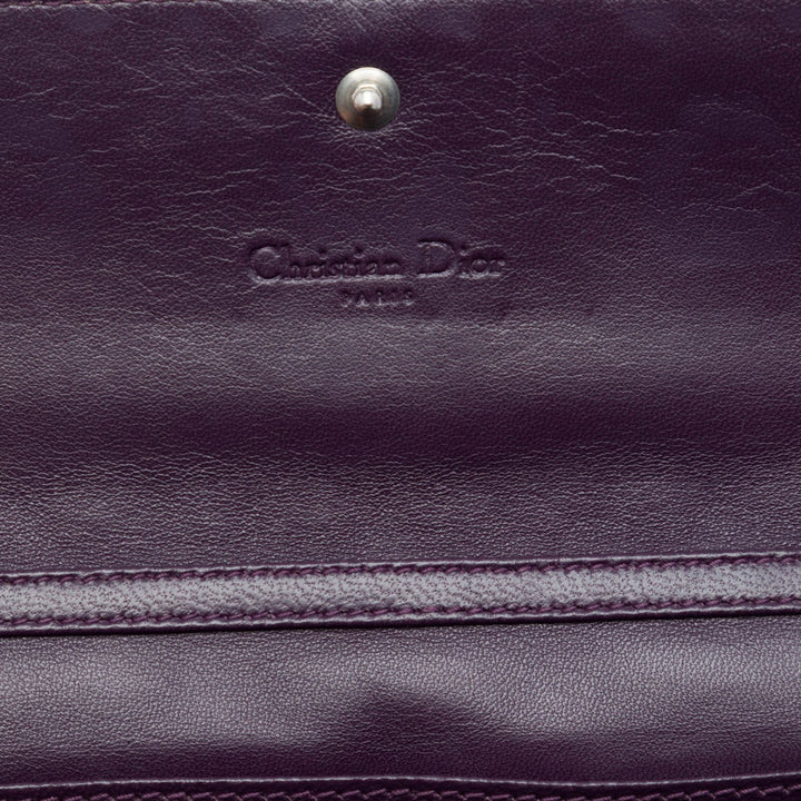 Cannage Lady Dior Wallet on Chain Violet