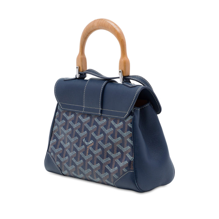 Goyard Saigon Structured Mini Goyardine Bleu