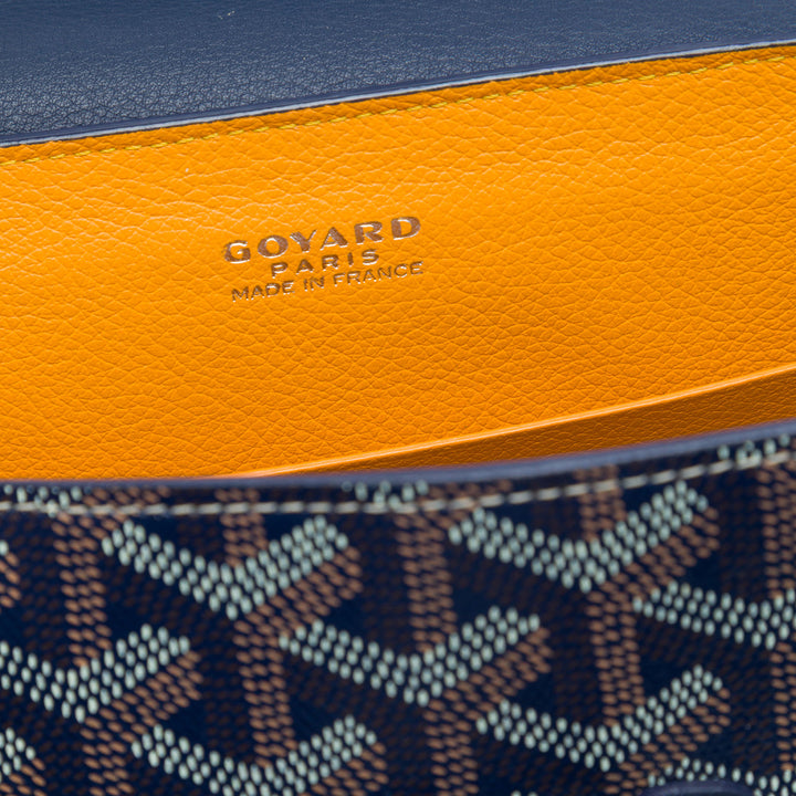 Goyard Saigon Structured Mini Goyardine Bleu