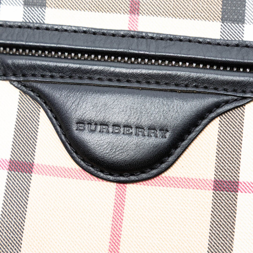 Burberry House Check Coated Toile Sac porté croisé