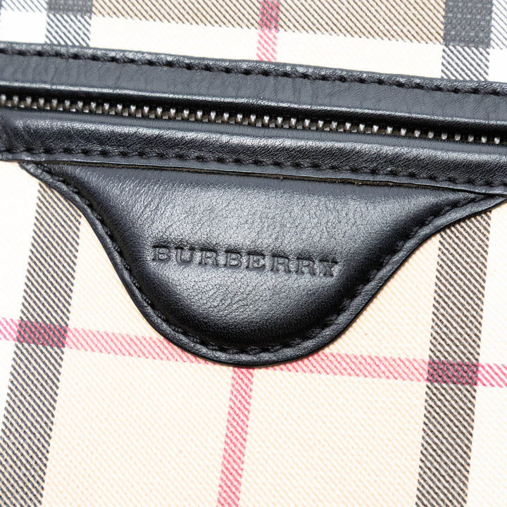 Burberry House Check Coated Toile Sac porté croisé