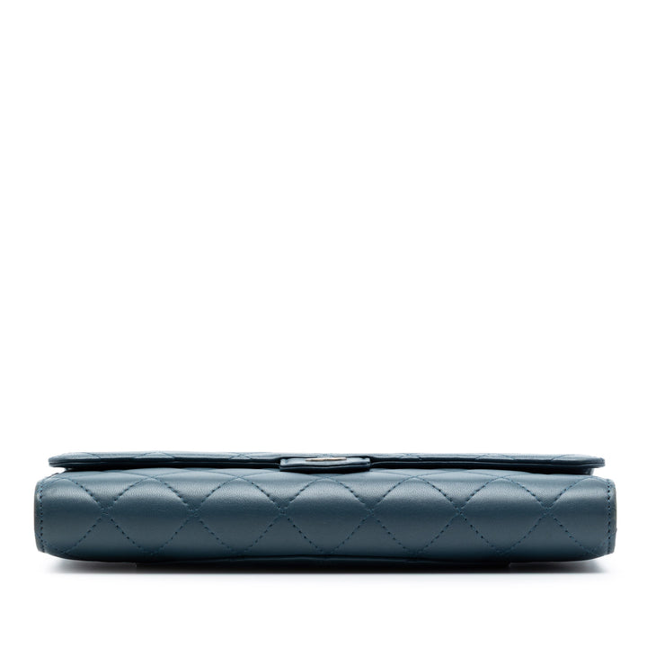 Chanel CC Cuir d’agneau Classic Long à rabat Portefeuille