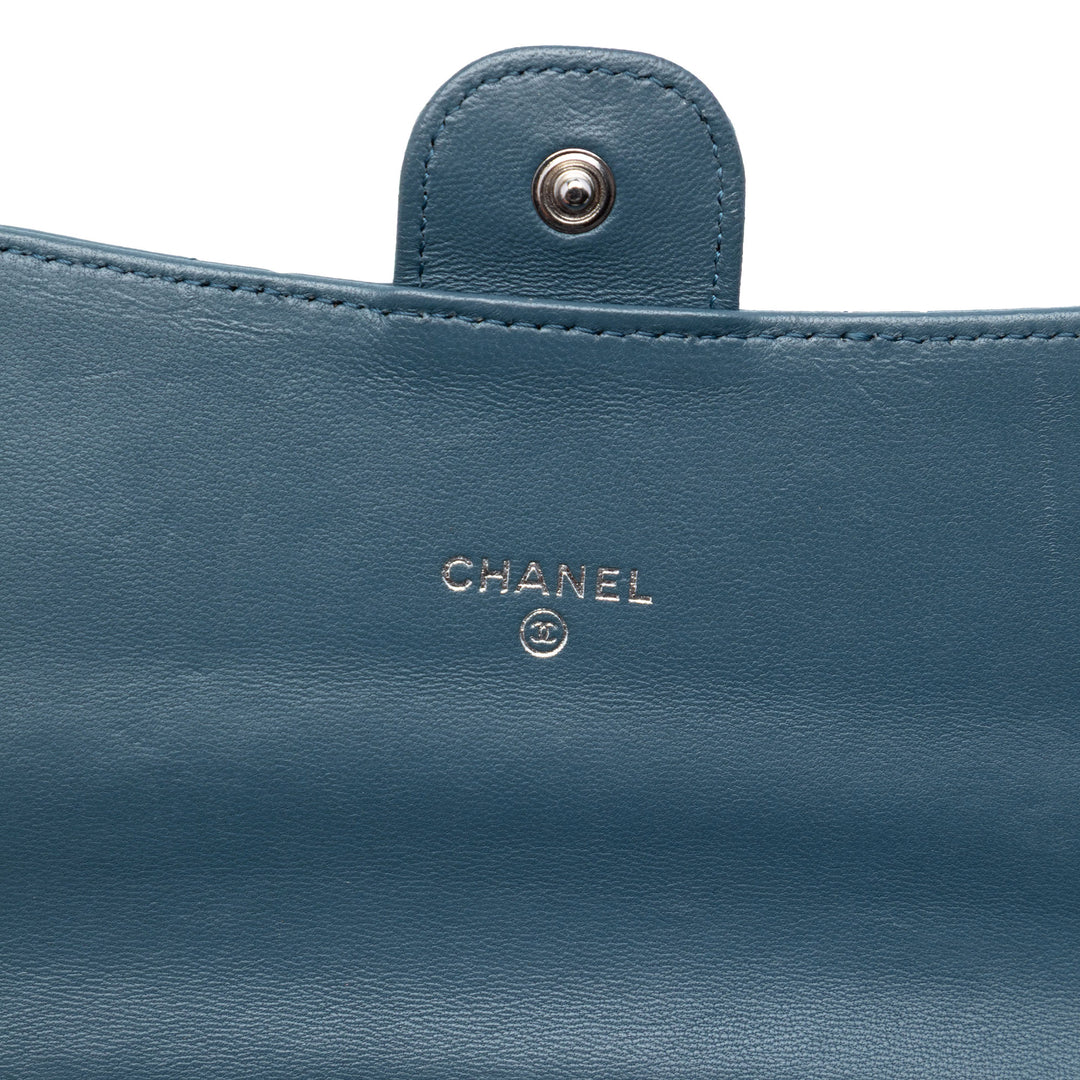 Chanel CC Cuir d’agneau Classic Long à rabat Portefeuille