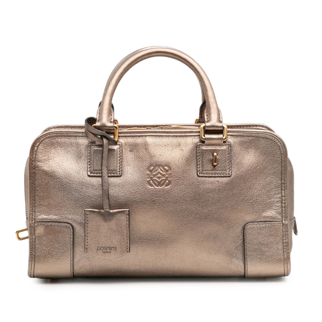 LOEWE Métallisé Goatskin Amazona 28 Doré – GABY PARIS Authentique