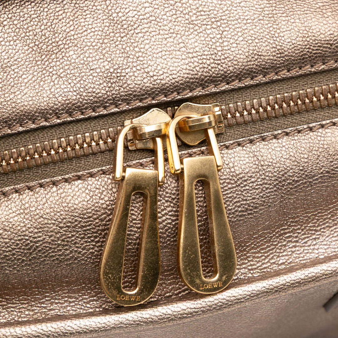 LOEWE Métallisé Goatskin Amazona 28 Doré – GABY PARIS Authentique