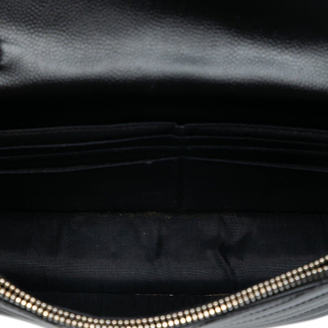 Saint Laurent Grain De Poudre Cassandre Envelope Chain Portefeuille