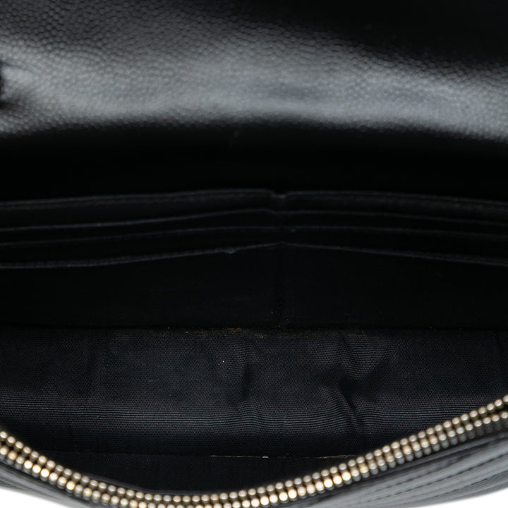 Saint Laurent Grain De Poudre Cassandre Envelope Chain Portefeuille