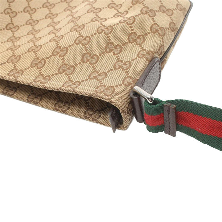 GG Canvas Web Crossbody Brown - Gaby Paris