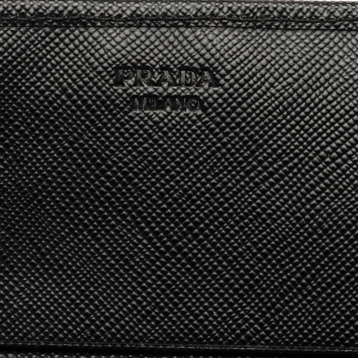 Prada Lux Bow Continental Portefeuille Cuir Saffiano