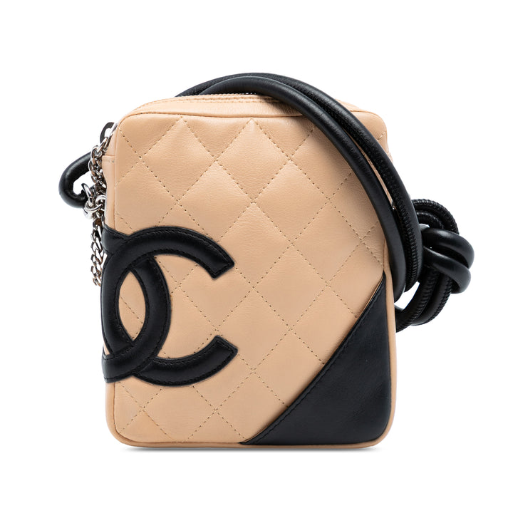 Chanel Mini Cuir d’agneau Cambon Ligne Sac porté croisé