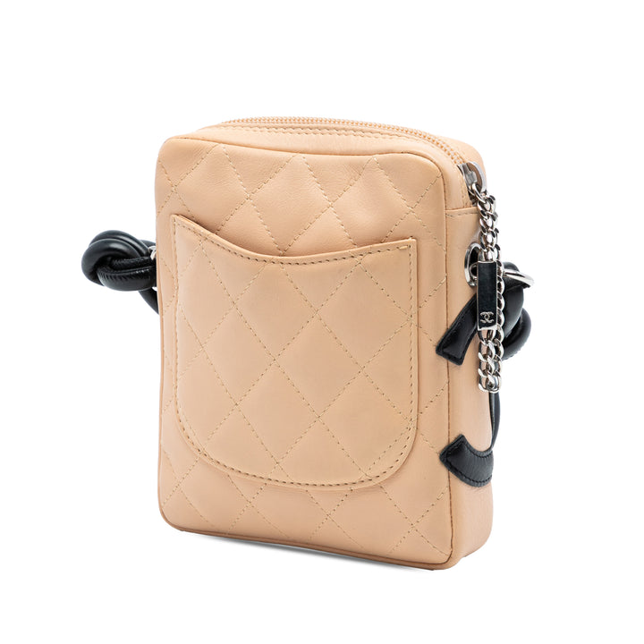 Chanel Mini Cuir d’agneau Cambon Ligne Sac porté croisé