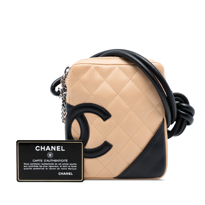 Chanel Mini Cuir d’agneau Cambon Ligne Sac porté croisé