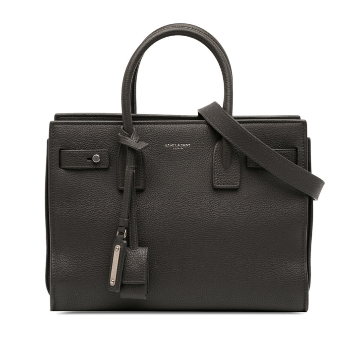 Saint Laurent Baby Cuir de veau grainé Sac de Jour Sac