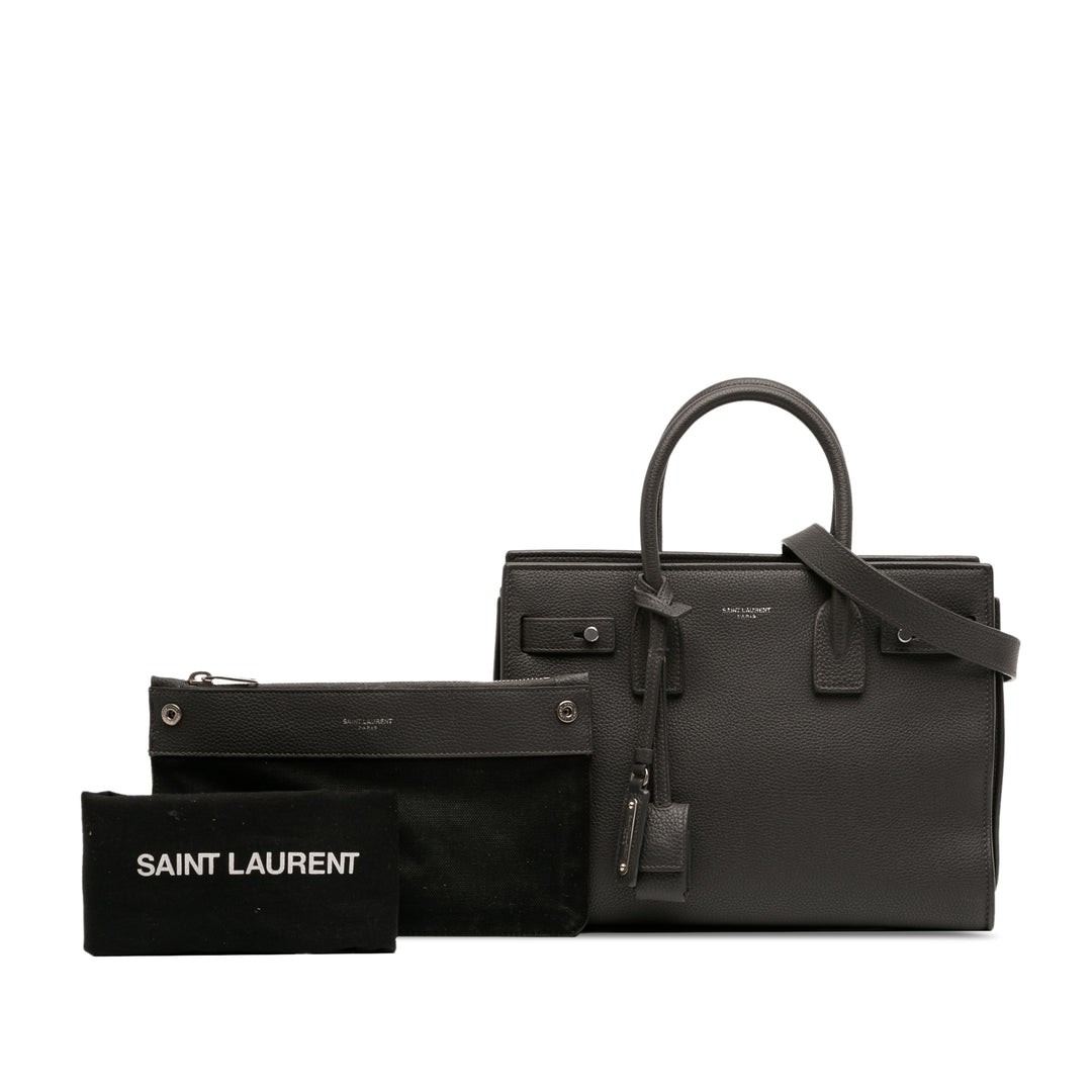 Saint Laurent Baby Cuir de veau grainé Sac de Jour Sac