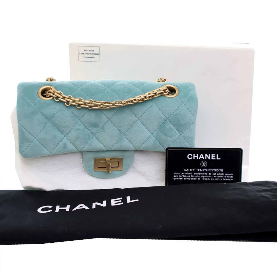 Chanel Matelassé Velours Reissue 2.55 Simple rabat 224