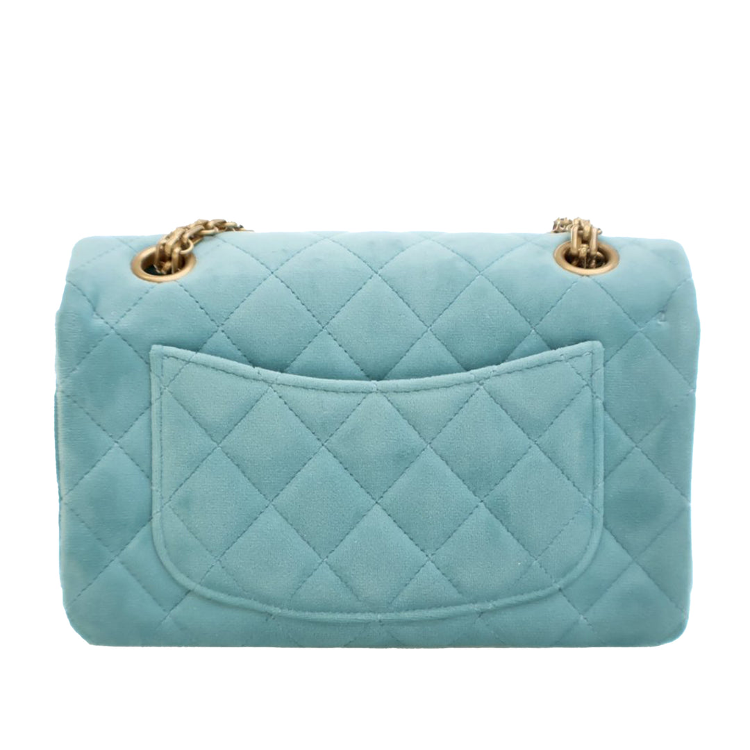 Chanel Matelassé Velours Reissue 2.55 Simple rabat 224