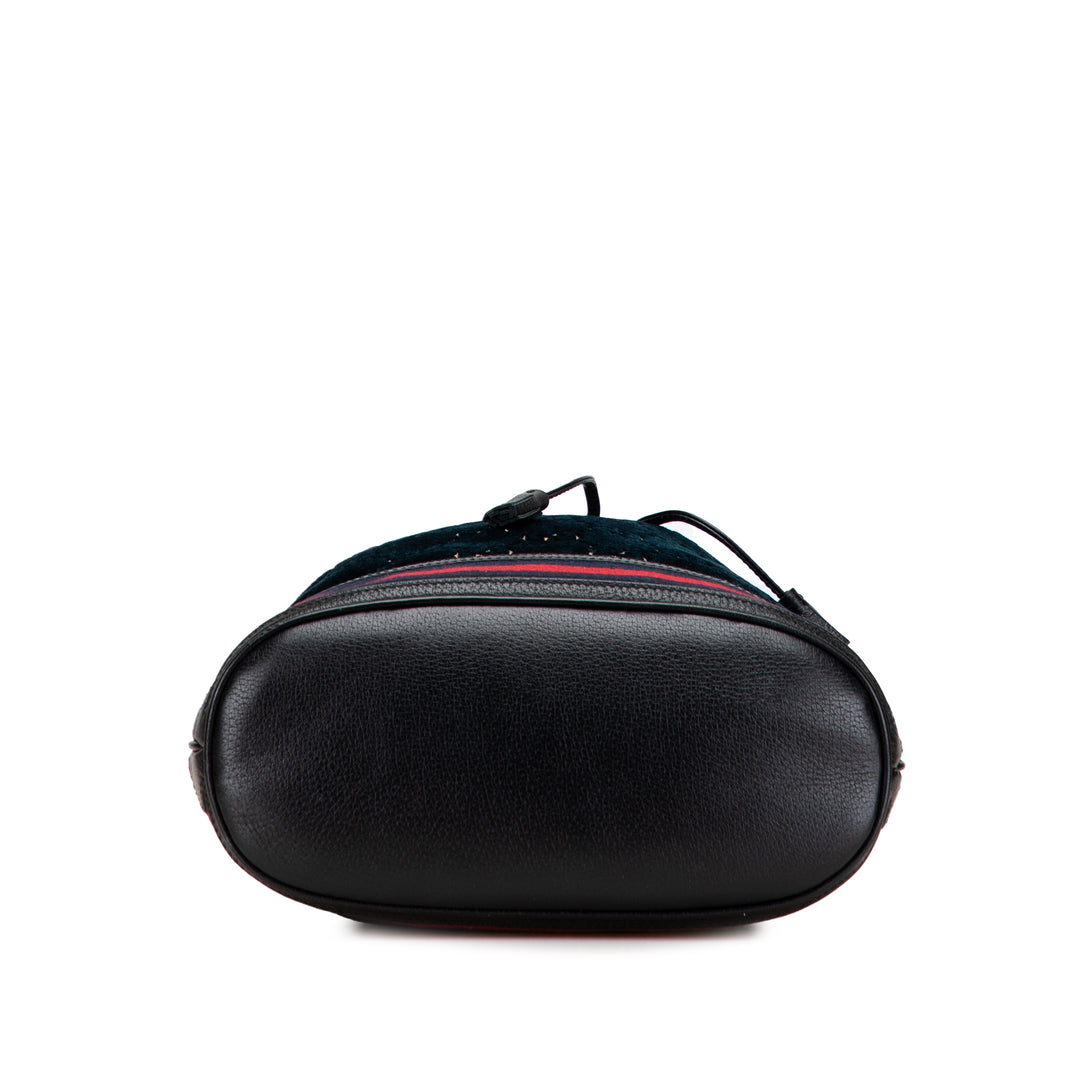 Gucci GG Velours Web Bucket