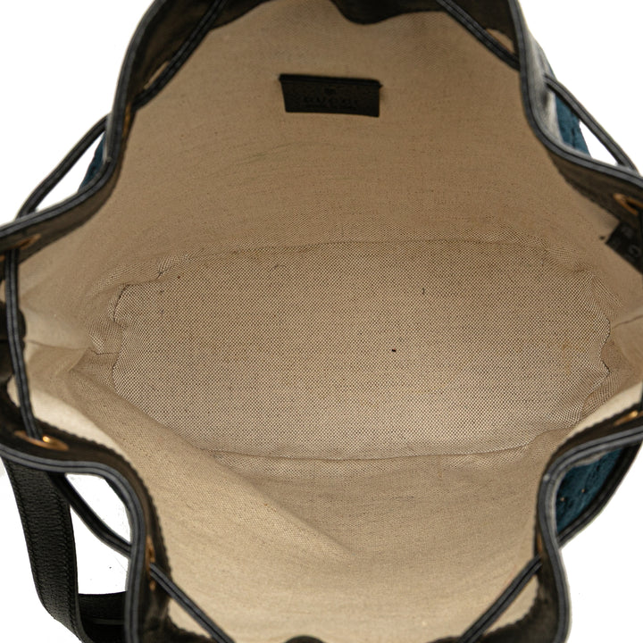 Gucci GG Velours Web Bucket