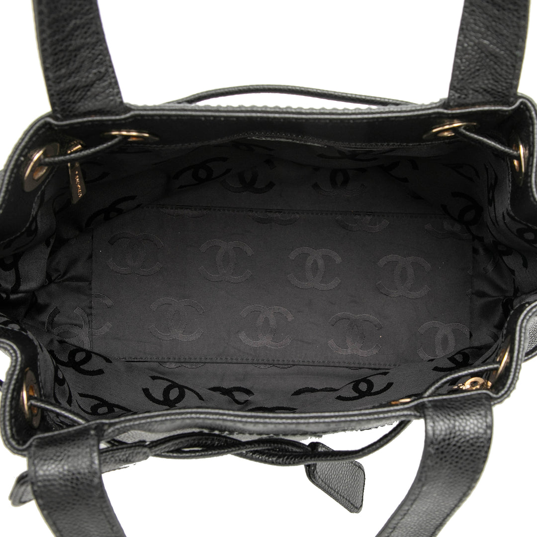 Chanel CC Caviar Drawstring Cabas