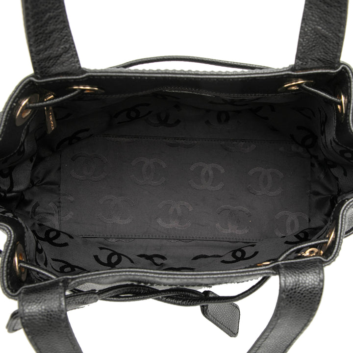 Chanel CC Caviar Drawstring Cabas