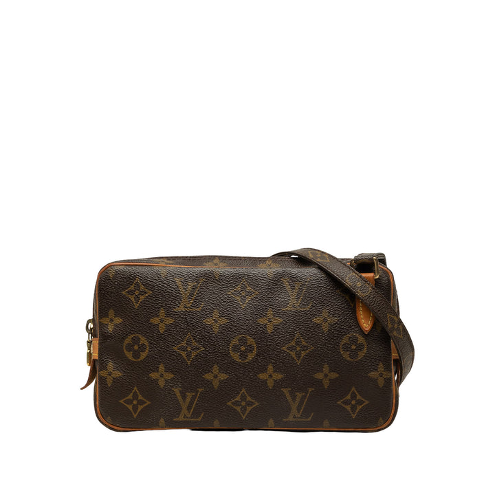 Louis Vuitton Pochette Marly Bandouliere Monogram Marron – vue principale – GABY PARIS