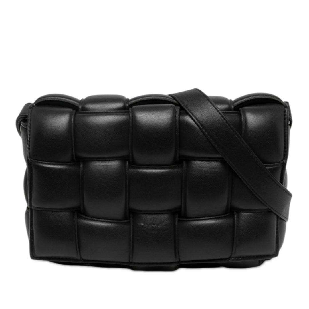 Bottega Veneta Sac bandoulière Intrecciato Padded Cassette nappa Noir – vue principale – GABY PARIS