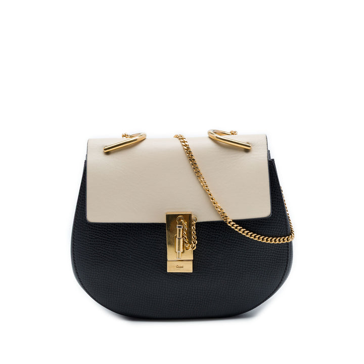 Chloé Bicolore et grainé Drew Sac Petit Cuir de veau grainé