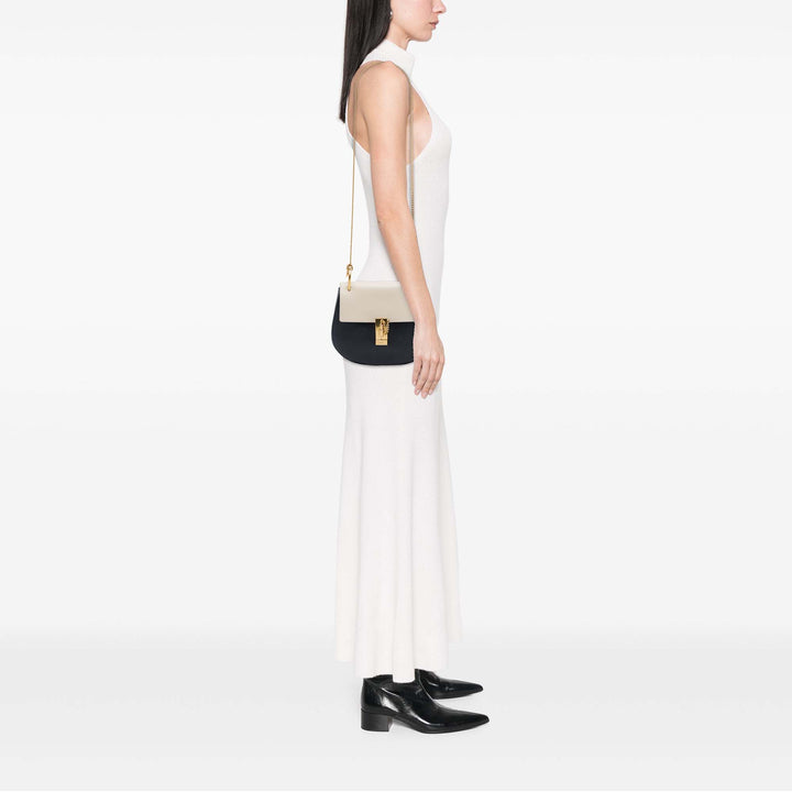 Chloé Bicolore et grainé Drew Sac Petit Cuir de veau grainé