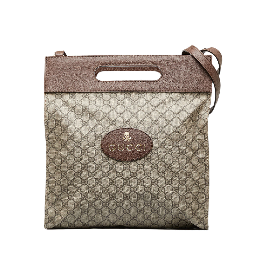 GG Supreme Neo Vintage Soft Tote Brown - Gaby Paris