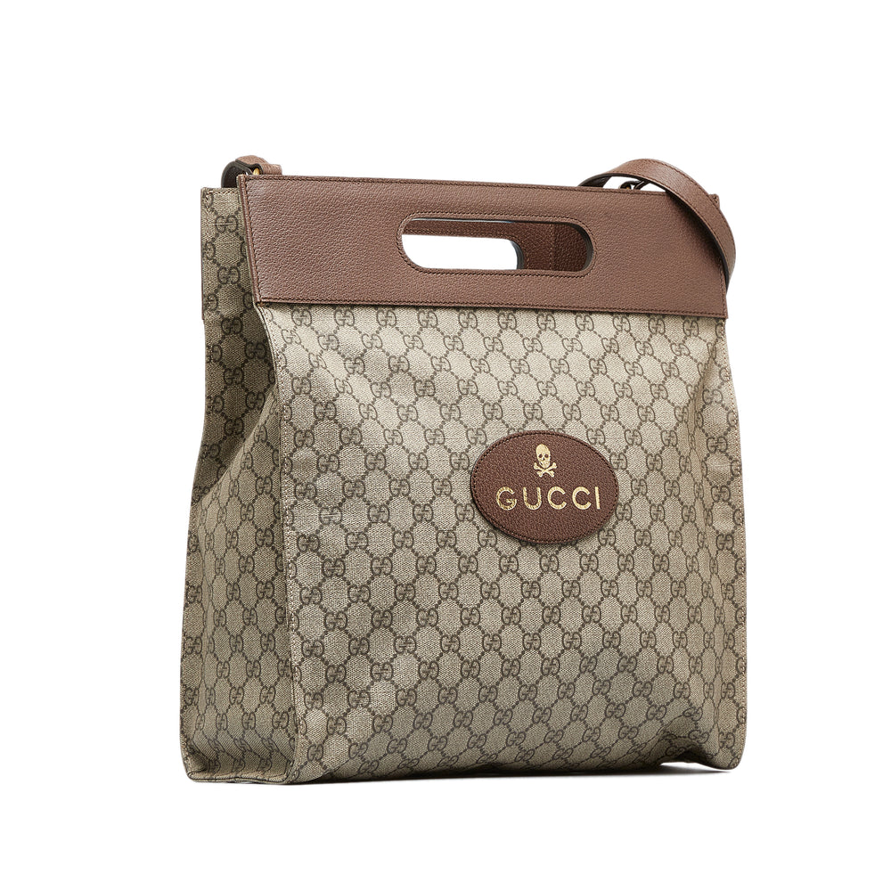 GG Supreme Neo Vintage Soft Tote Brown - Gaby Paris