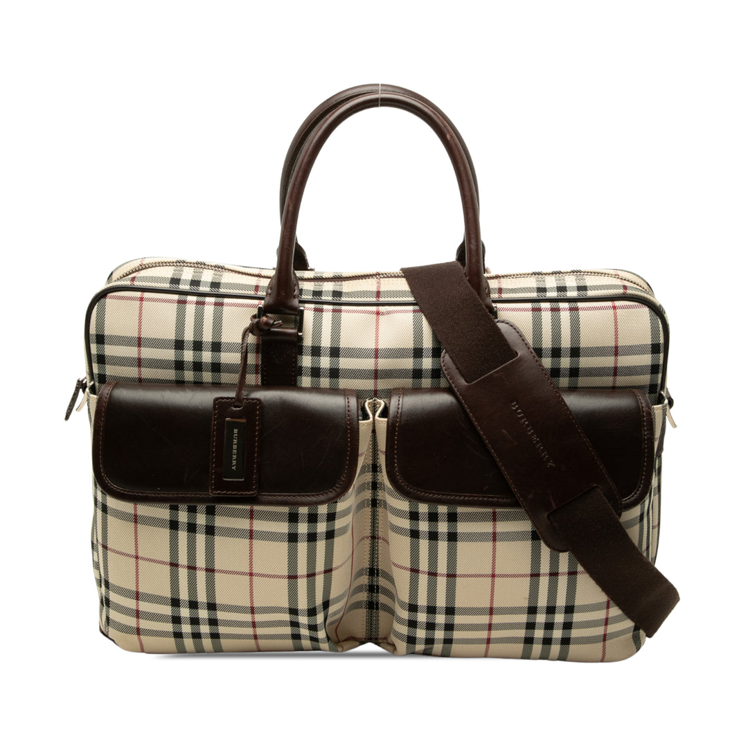 Burberry House Check Business Sac Beige – vue principale – GABY PARIS