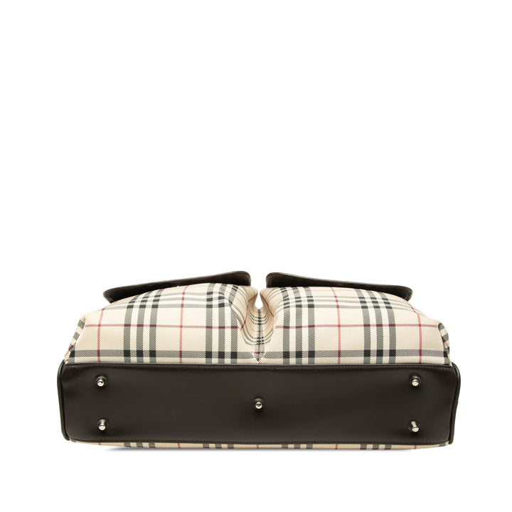 Burberry House Check Business Sac Beige – vue 3 – GABY PARIS