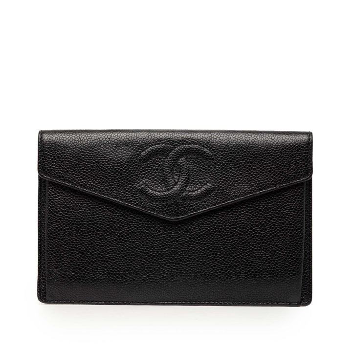 Chanel CC Caviar Envelope Portefeuille