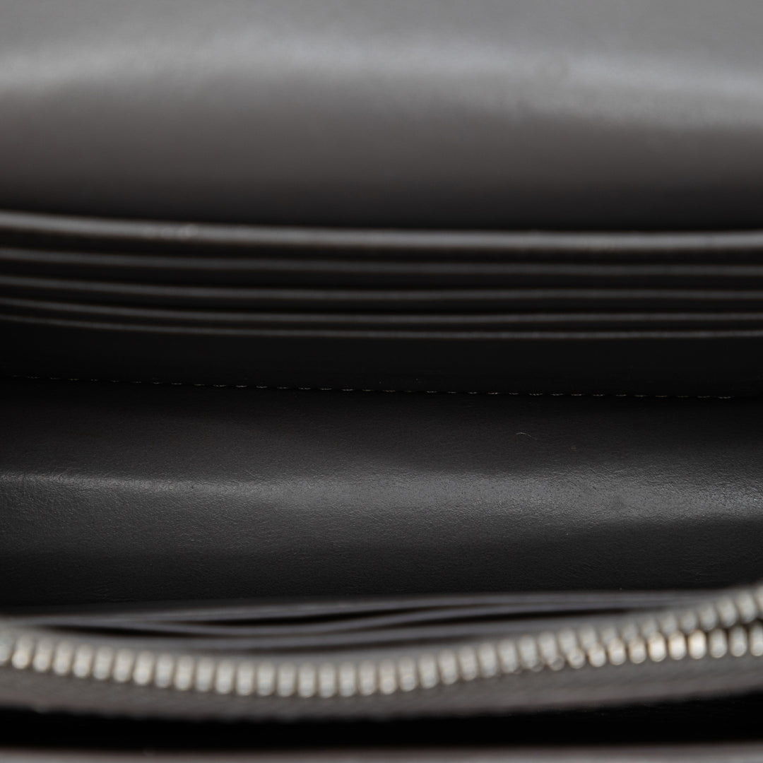 Saint Laurent Mini Croc embossé Cuir Monogram Sunset Wallet on Chain