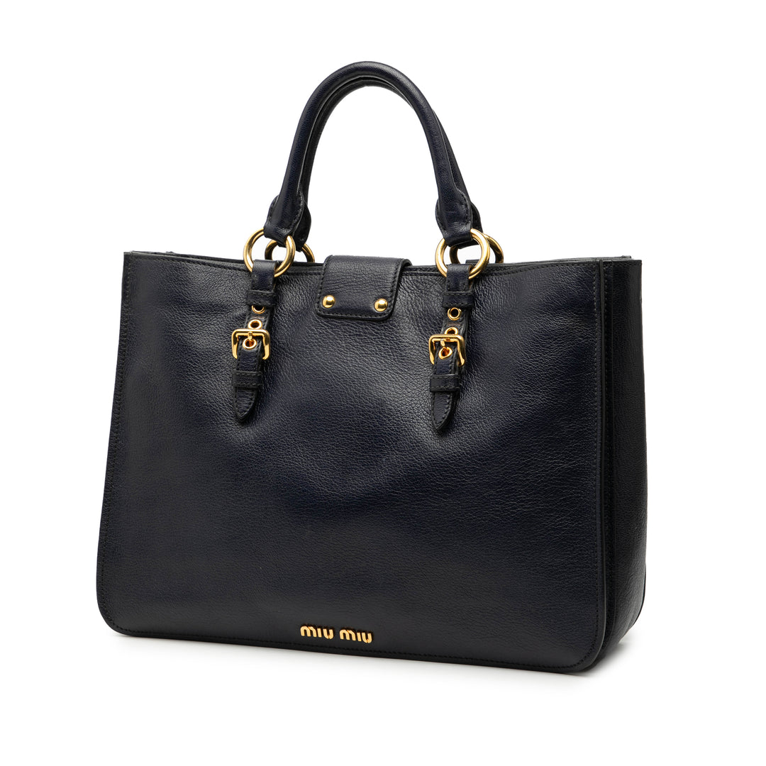 Miu Miu Cuir de chèvre Madras Sac