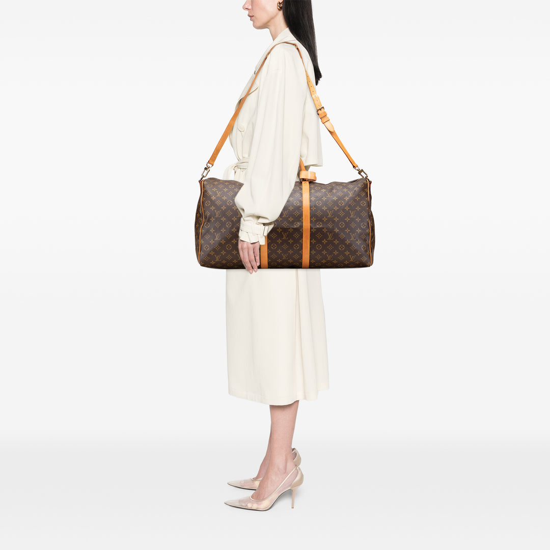 Monogram Keepall Bandouliere 60 Brown - Gaby Paris