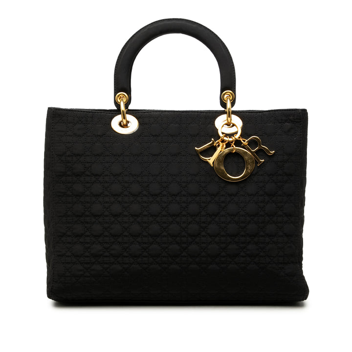 Dior Microcannage Lady Dior Grand Noir