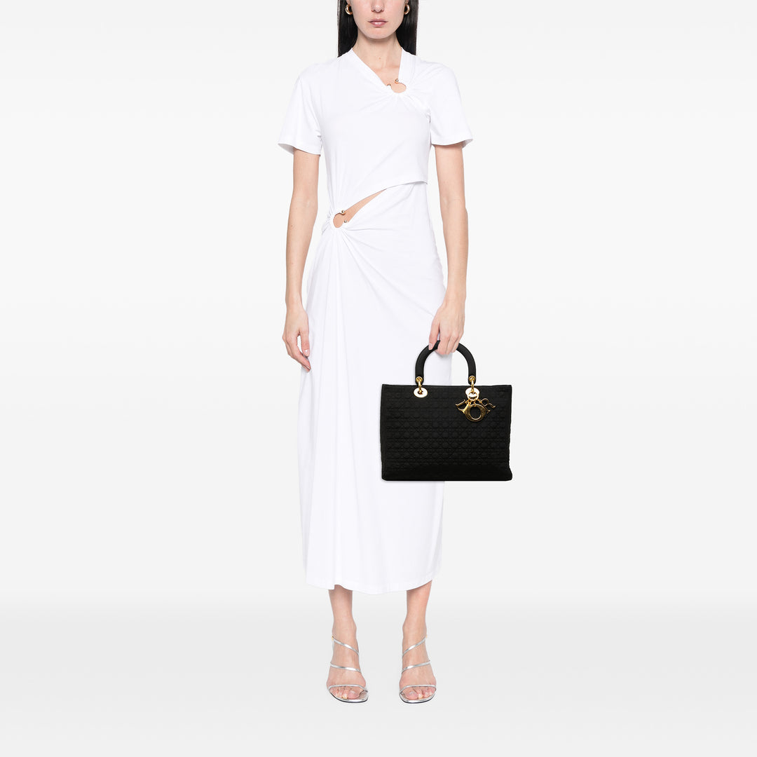 Dior Microcannage Lady Dior Grand Noir