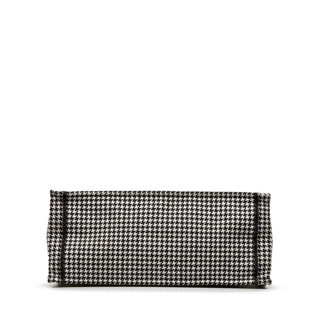 Dior Large Houndstooth Book Tote Black - GABY PARIS